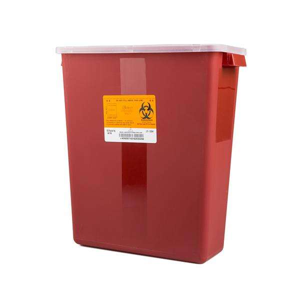 Container Sharps 3gal Large Polypropylene Red/Black Ea, 12 EA/CA